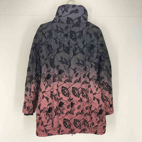 デシグアル Desigual 花柄フロッキー刺繍グラデーション中綿ショートコート レディース JPN:36