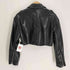 ザラ ZARA Black Jacket ブラック レザー ジャケット レディース import:M