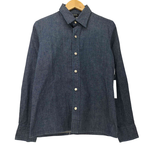 アーペーセー A.P.C. ヘリンボーン スナップボタン デニム シャツ レディース import:S