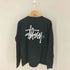 ステューシー Stussy 90s 紺タグ ロゴプリント ロングスリーブ カットソー メンズ L