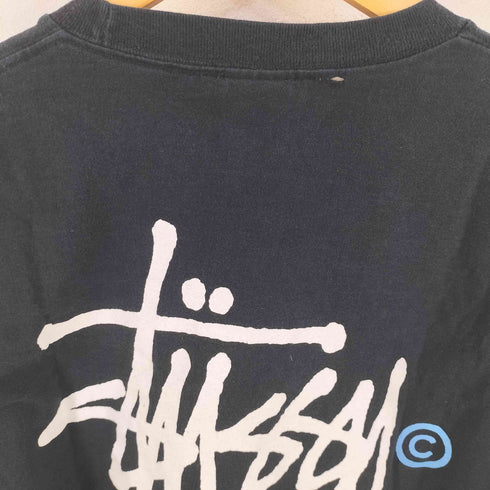 ステューシー Stussy 90s 紺タグ ロゴプリント ロングスリーブ カットソー メンズ L