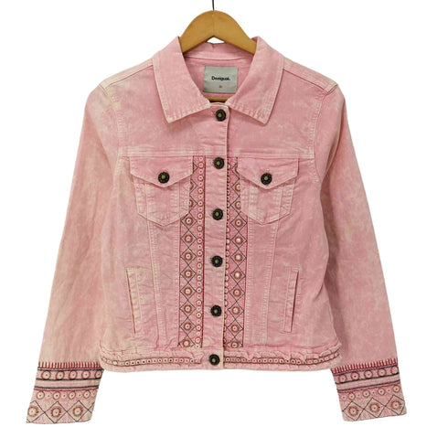デシグアル Desigual ビジュー装飾 デニムジャケット トラッカージャケット メンズ 36