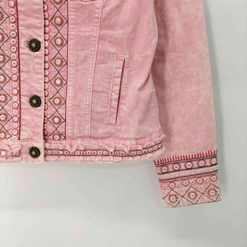 デシグアル Desigual ビジュー装飾 デニムジャケット トラッカージャケット メンズ 36