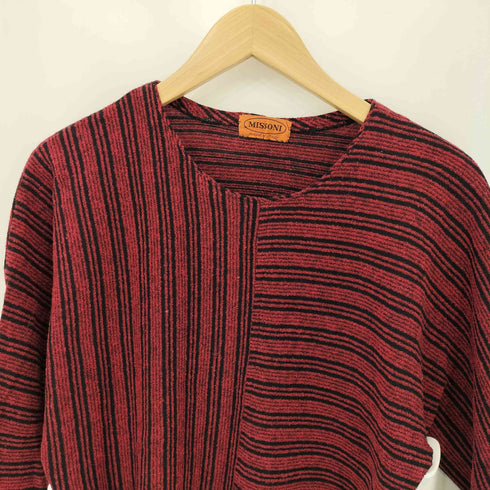 ミッソーニ MISSONI イタリア製 切替プルオーバーニット レディース