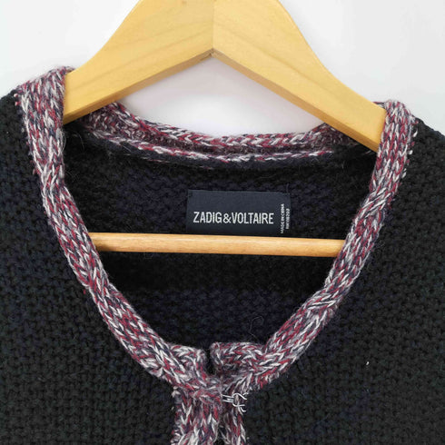 ザディグエヴォルテール ZADIG&VOLTAIRE アルパカ混 パイピング ニット カーディガン レディース import:S