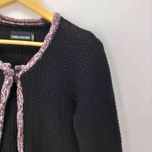 ザディグエヴォルテール ZADIG&VOLTAIRE アルパカ混 パイピング ニット カーディガン レディース import:S