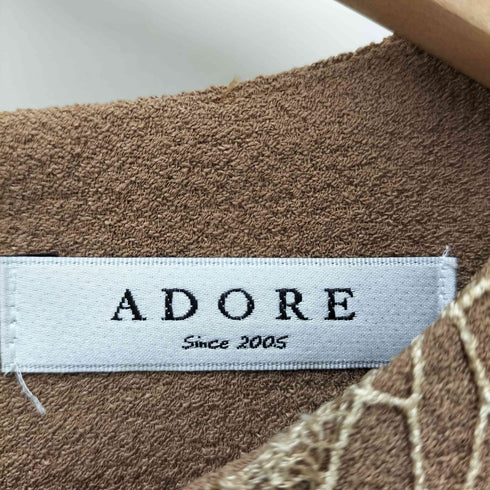アドーア ADORE スパンコール 装飾 デザイン ワンピース レディース 38