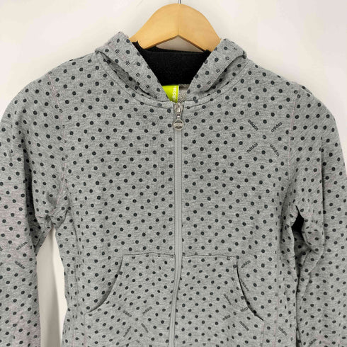 アディダス adidas ドット柄 ジップアップ パーカー レディース import:S