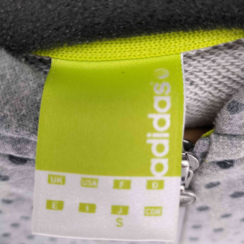 アディダス adidas ドット柄 ジップアップ パーカー レディース import:S