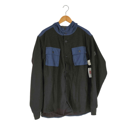 バートン BURTON DRYRIDE レザーワッペン フラップポケット ウール フーデッド シャツジャケット メンズ import:XL