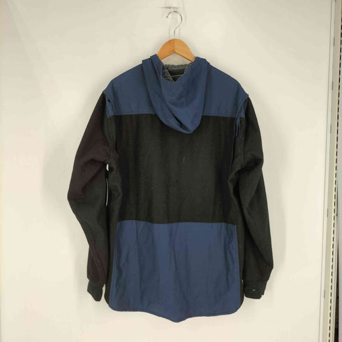 バートン BURTON DRYRIDE レザーワッペン フラップポケット ウール フーデッド シャツジャケット メンズ import:XL