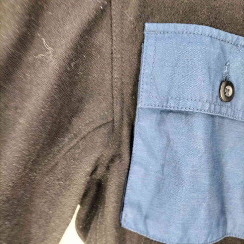 バートン BURTON DRYRIDE レザーワッペン フラップポケット ウール フーデッド シャツジャケット メンズ import:XL