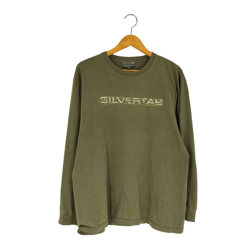 リーバイス Levis 00S USA製 SILVERTAB ロゴ刺繍 L/S クルーネックTシャツ メンズ import:L