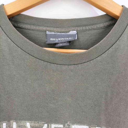 リーバイス Levis 00S USA製 SILVERTAB ロゴ刺繍 L/S クルーネックTシャツ メンズ import:L