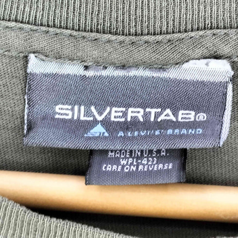 リーバイス Levis 00S USA製 SILVERTAB ロゴ刺繍 L/S クルーネックTシャツ メンズ import:L