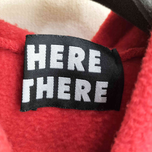 HERE THERE 2WAY 両面プリントフリースジップアップパーカー メンズ