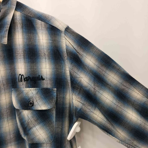 SCANNER FUNDAMENTAL PRODUCT モダール混 オンブレチェックシャツ メンズ JPN:L