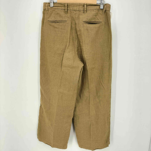 ドミンゴ DOMINGO リネン100 ワイド テーパード パンツ レディース JPN:L