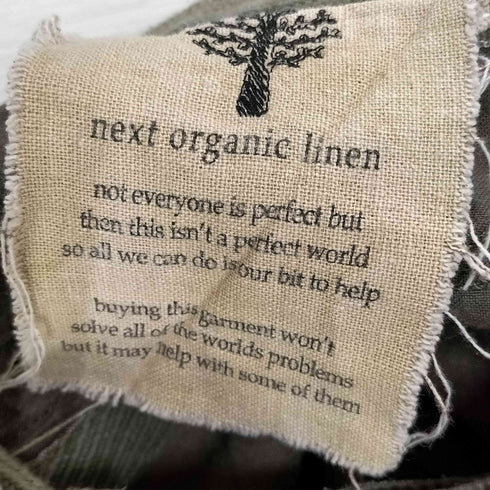 Next Organic linen リネン サイドアジャスター マルチポケット クロップド カーゴパンツ Y2K メンズ 34