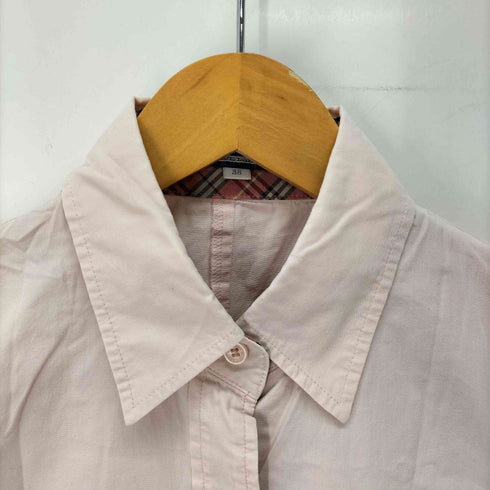 バーバリーロンドン BURBERRY LONDON ホースロゴ ノバチェック長袖コットンシャツ レディース JPN:38