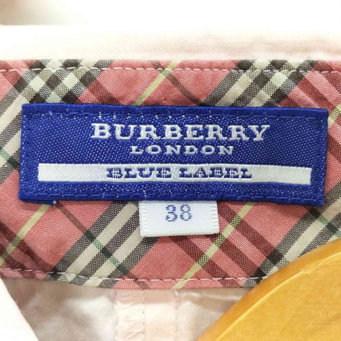 バーバリーロンドン BURBERRY LONDON ホースロゴ ノバチェック長袖コットンシャツ レディース JPN:38