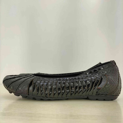 Composition9 vibram パイソン 型押し 蛇腹 フラット パンプス レディース JPN:23.5