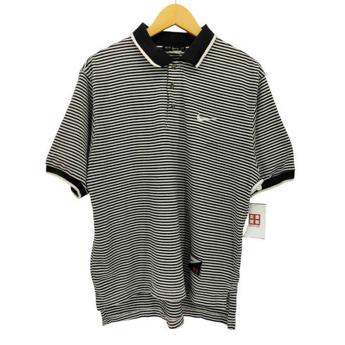 ナイキゴルフ NIKE GOLF 90-00S スウッシュ 刺繍 ボーダー S/S ポロシャツ メンズ import:M