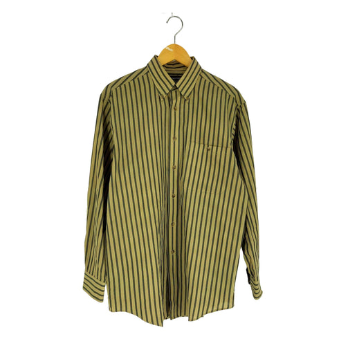 ラウンドツリーアンドヨーク roundtree&yorke 90S WRINKLE FREE ストライプ B.D L/S シャツ メンズ import:M