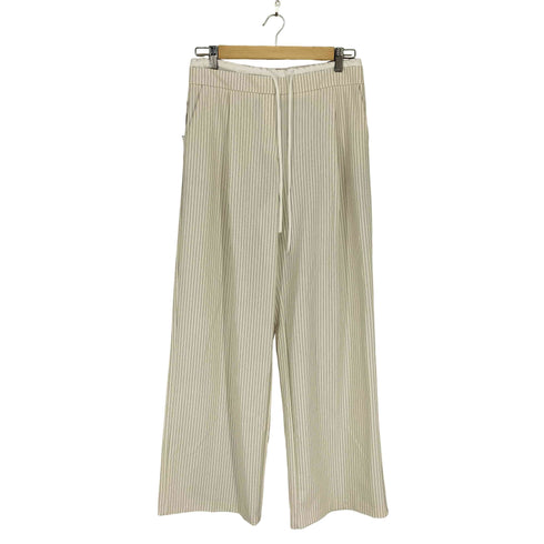 ザラ ZARA WIDE-LEGパンツ ダブルウエストバンド レディース S