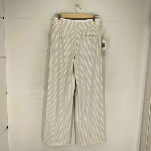 ザラ ZARA WIDE-LEGパンツ ダブルウエストバンド レディース S