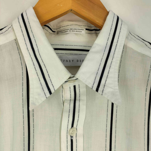 ジェフリービーン GEOFFREY BEENE ストライプ コットンポリ L/S レギュラーカラーシャツ メンズ 16 1/2