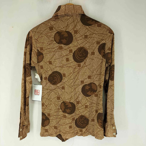 Maxino California Desin USA製 70S 総柄 L/S シャツ メンズ import:S