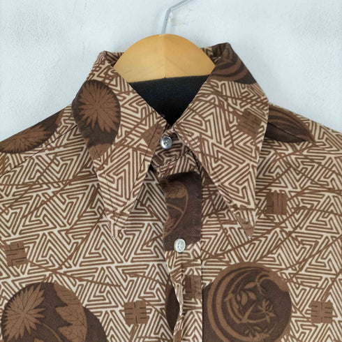 Maxino California Desin USA製 70S 総柄 L/S シャツ メンズ import:S