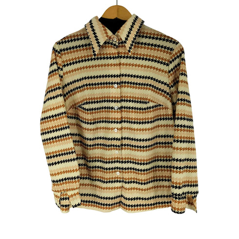 70S 総柄 L/S シャツ レディース