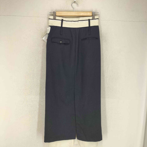 メゾンスペシャル MAISON SPECIAL Pinstripe Double Waist Tight Skirt /ピンストライプダブルウエストタイトスカート レディース FREE