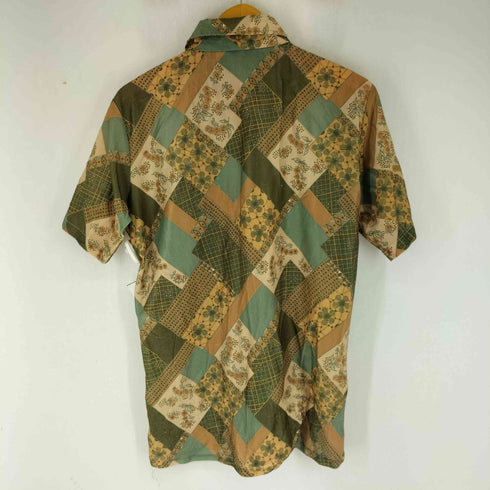 70S パッチワークデザイン S/S 総柄シャツ メンズ JPN:L