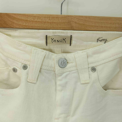 ヤヌーク YANUK ホワイトボーイズスリムパンツ レディース UK:23