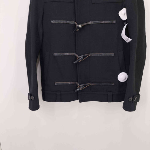 ブラックバレットバイニールバレット BLACKBARRETT by neil barrett 00s フーデッド ダッフルコート 短丈 メンズ 3