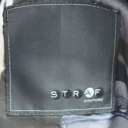 STRAF COUTURE MADE IN ITALY 裏地総柄 ボンディング2Bテーラードジャケット メンズ 48