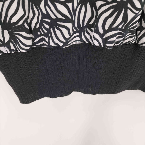 エムズブラック ms braque 25ss Black Leaf Pull Over メンズ 38