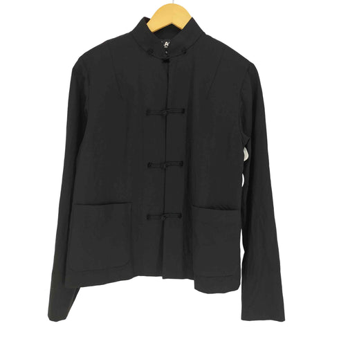 ブラックコムデギャルソン BLACK COMME des GARCONS AD2016 16AW ウールギャバ織 チャイナ ジャケット メンズ JPN:M