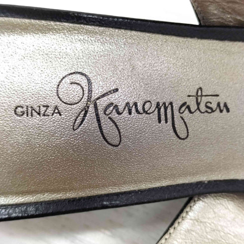 ギンザカネマツ 銀座かねまつ GINZA kanematsu バックストラップパンプス レディース 22½