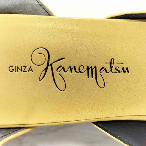 ギンザカネマツ 銀座かねまつ GINZA kanematsu オープントゥ ストラップサンダル レディース 23