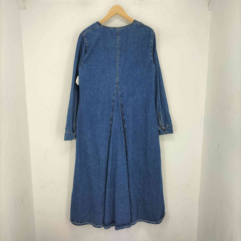 ザラ ZARA Aライン デニムマキシワンピース レディース import:S