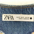 ザラ ZARA Aライン デニムマキシワンピース レディース import:S