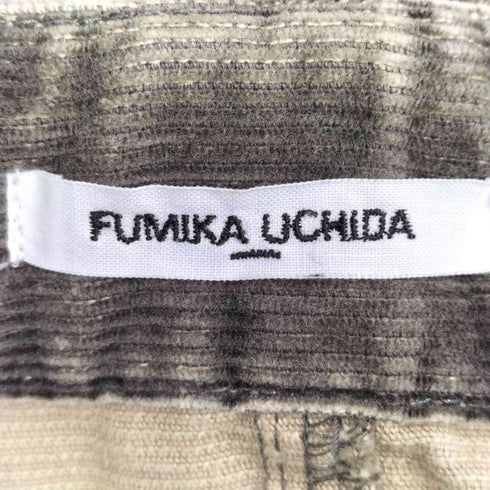 フミカウチダ FUMIKA UCHIDA CORDUROY STRAIGHT PANTS レディース JPN:36