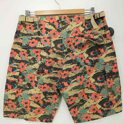 ステューシー Stussy ハイビスカス カモフラ 迷彩 リップストップ カーゴショーツ メンズ 32