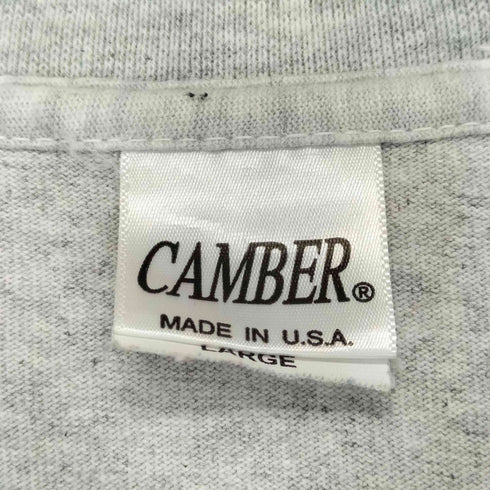キャンバー CAMBER USA製 ヘビーウエイト クルーネック 半袖 Tシャツ メンズ import:L