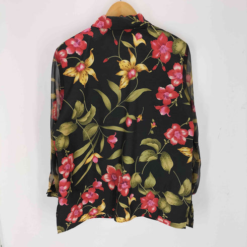 Maggie Sweet 90s 花柄長袖シャツ レディース import:L