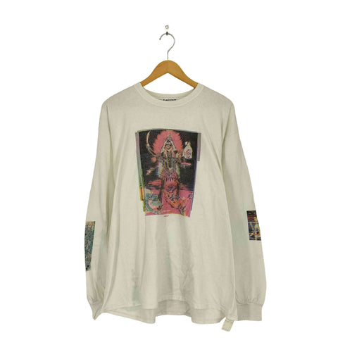 フラグスタフ F-LAGSTUF-F フロントプリント ロングスリーブカットソー メンズ JPN:XL